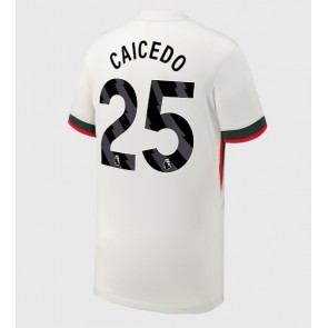 Chelsea Moises Caicedo #25 Udebanetrøje 2025-26 Kortærmet